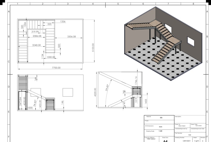 design structural steel staircases with marble treads
